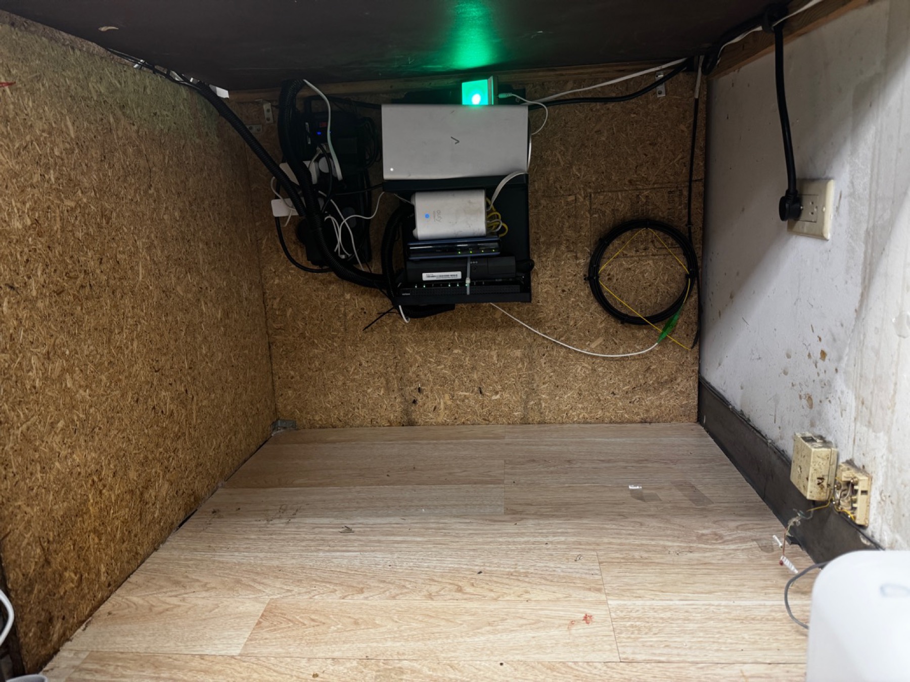 Closer after view of Tommy K Supplements network equipment with cleaner cable routing and accessible hardware.